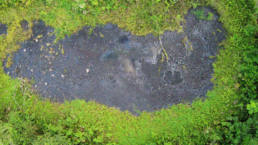 An iconic image of the Ecuadorian Amazon; an open waste pit operated by Texaco near Shushufindi